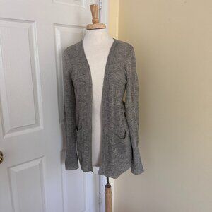 NWOT J Crew Sheer Lurex Open-Front Cardigan w/ Pockets